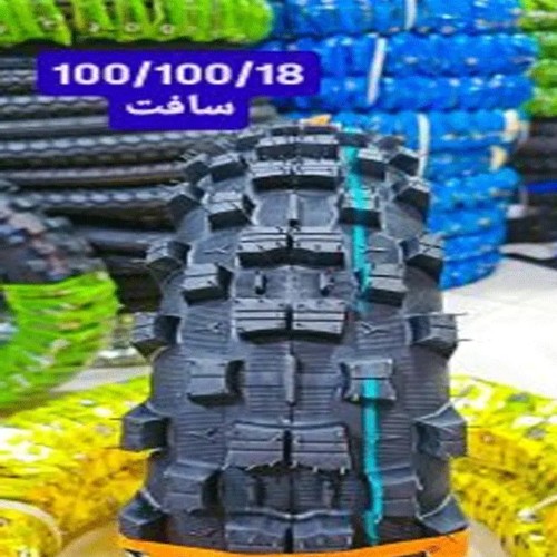 تایر موتورسیکلت ایران یاسا گل کراسی سایز 100/100/18 Soft